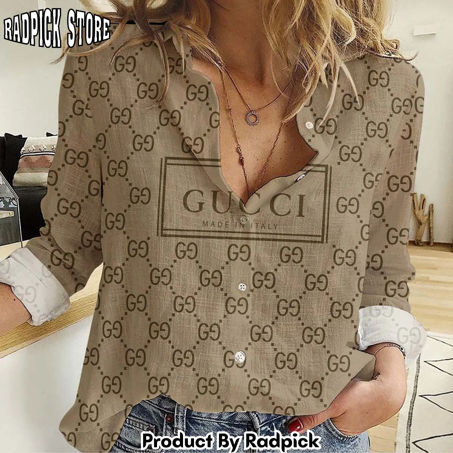 Radpick premium gucci monogram shirt rp662347